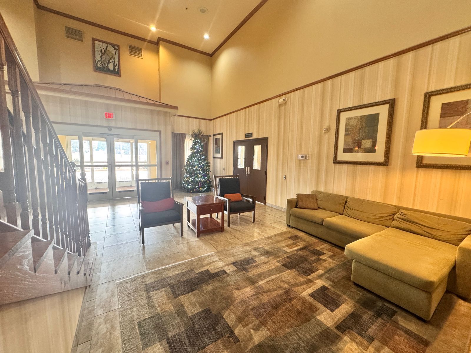 Sala de estar en el lobby