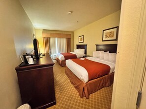 Room, 2 Queen Beds, Non Smoking | Premium bedding, in-room safe, desk, iron/ironing board