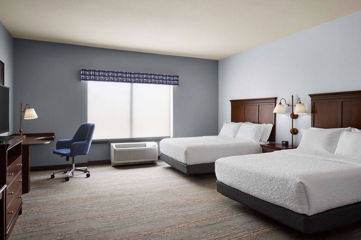 Premium bedding, pillowtop beds, in-room safe, desk