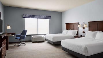 Premium bedding, pillow-top beds, in-room safe, desk