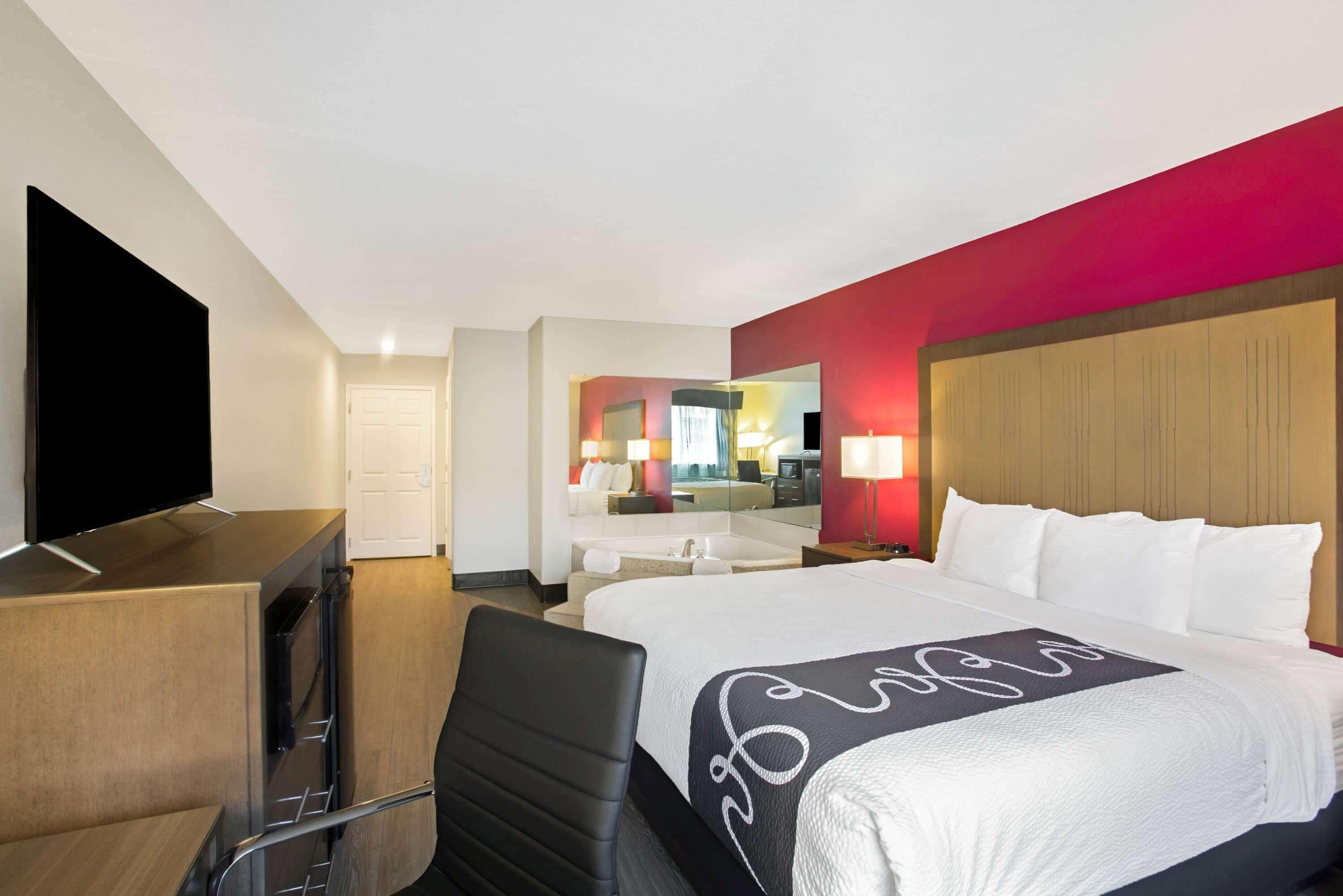 premium bedding, pillow-top beds, desk, soundproofing