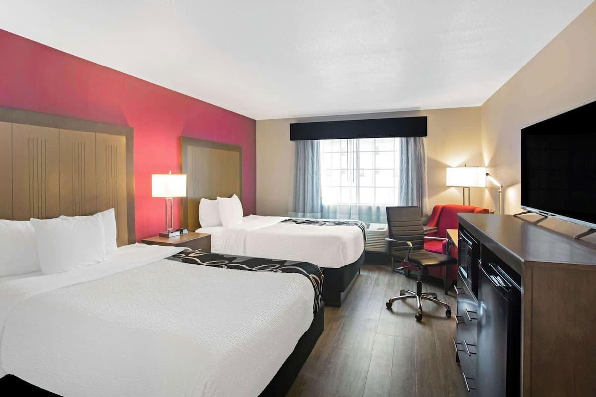 Premium bedding, pillow-top beds, desk, soundproofing