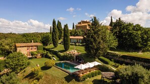 Aerial view - Castello Di Vicarello (Cinigiano)