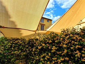 Double Room, Terrace | Garden view
