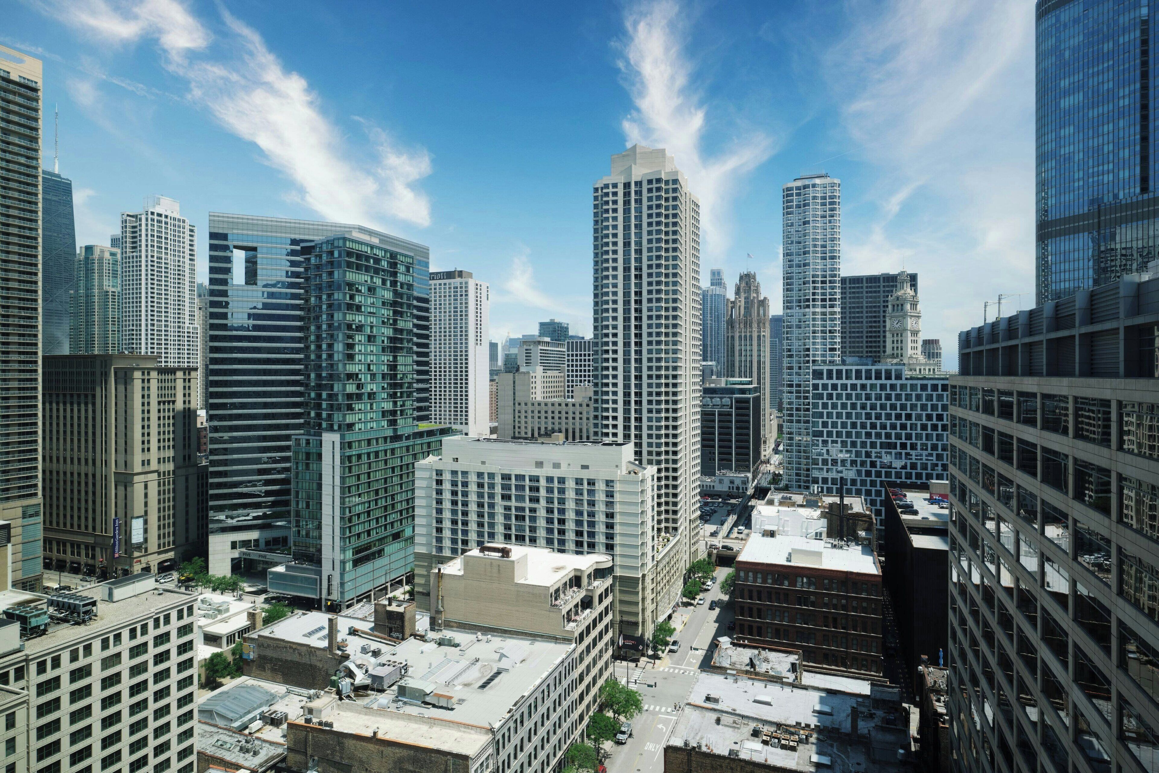 premium bedding, desk, laptop workspace, blackout curtains