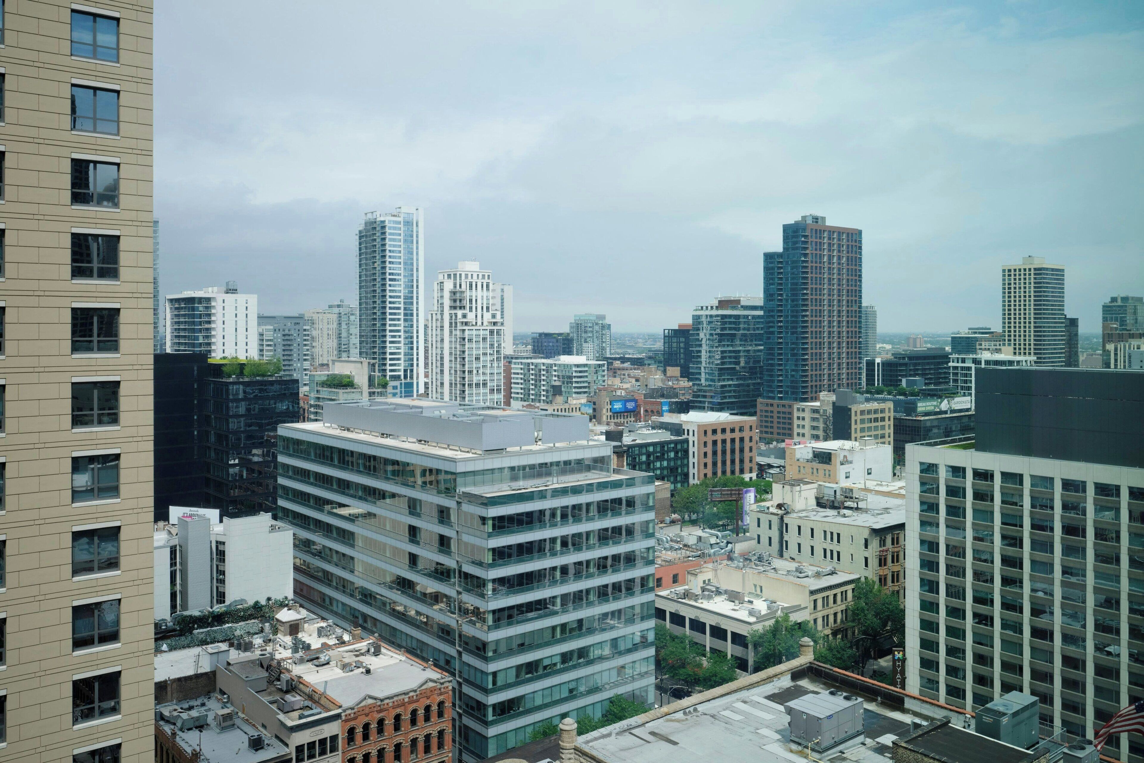 premium bedding, desk, laptop workspace, blackout curtains