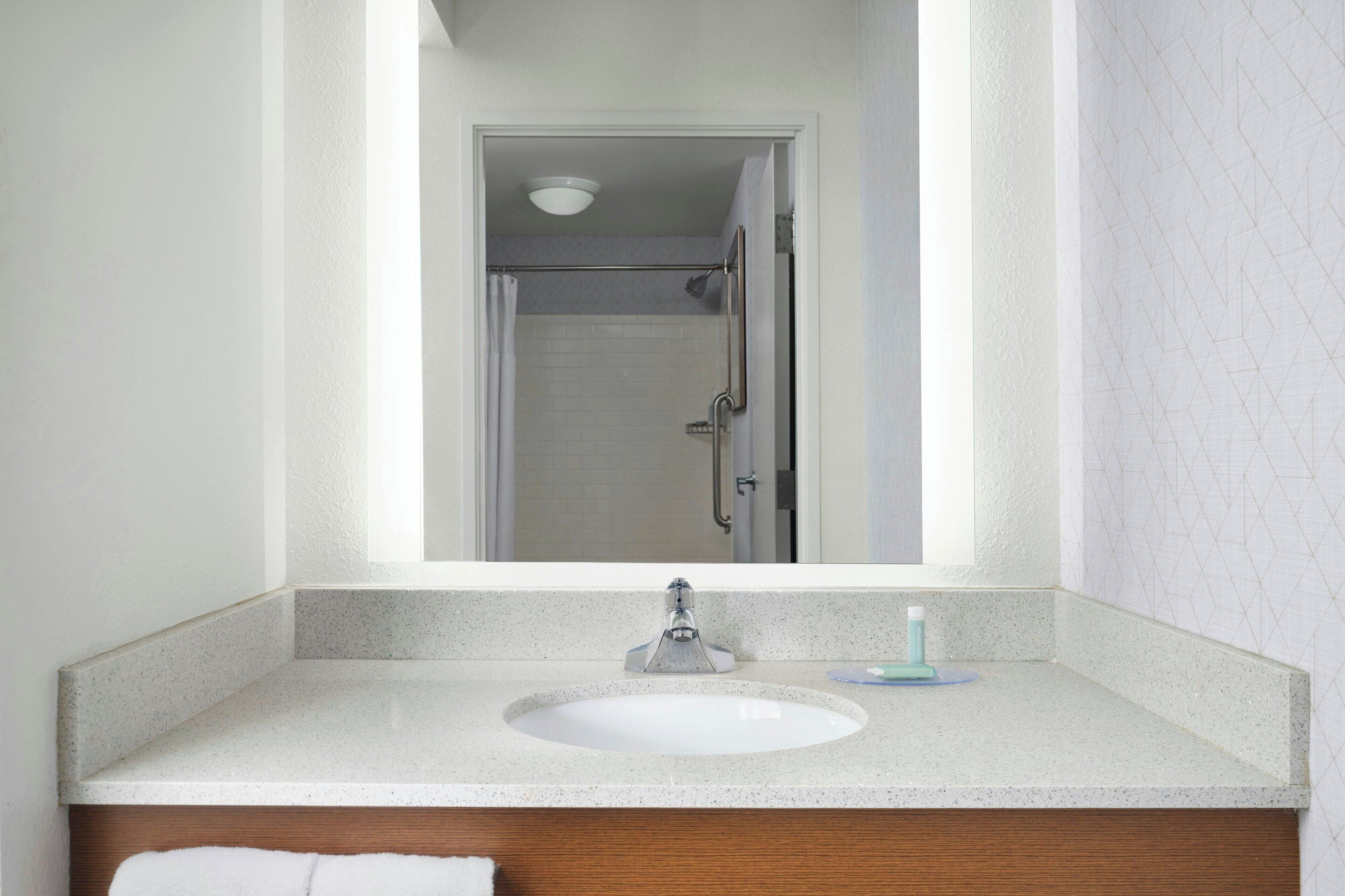 free toiletries, hair dryer, towels, soap