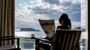 Phòng (Hollywood Twin, Mt.Fuji Enoshima view) | Bộ đồ giường cao cấp, két bảo mật tại phòng, bàn