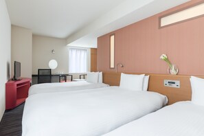 Triple Room, 3 Twin Beds, Non Smoking | Desk, blackout drapes, free WiFi, bed sheets - the b kobe (Kobe)