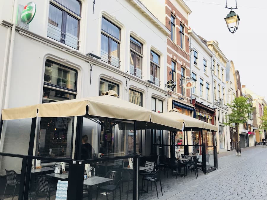 Blick von der Unterkunft