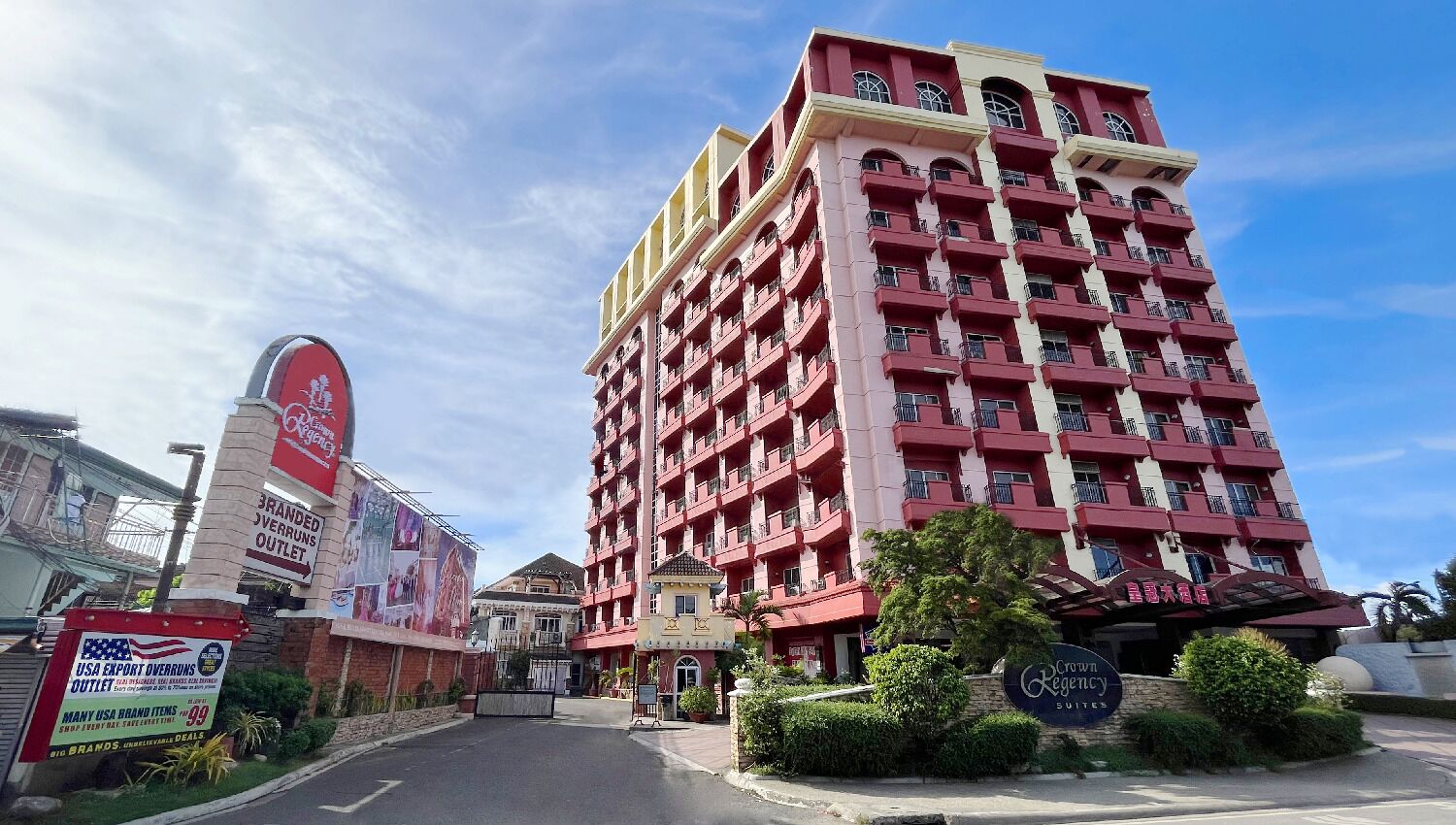 Façade de l’hébergement