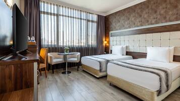 Double or Twin Room | Premium bedding, minibar, in-room safe, desk