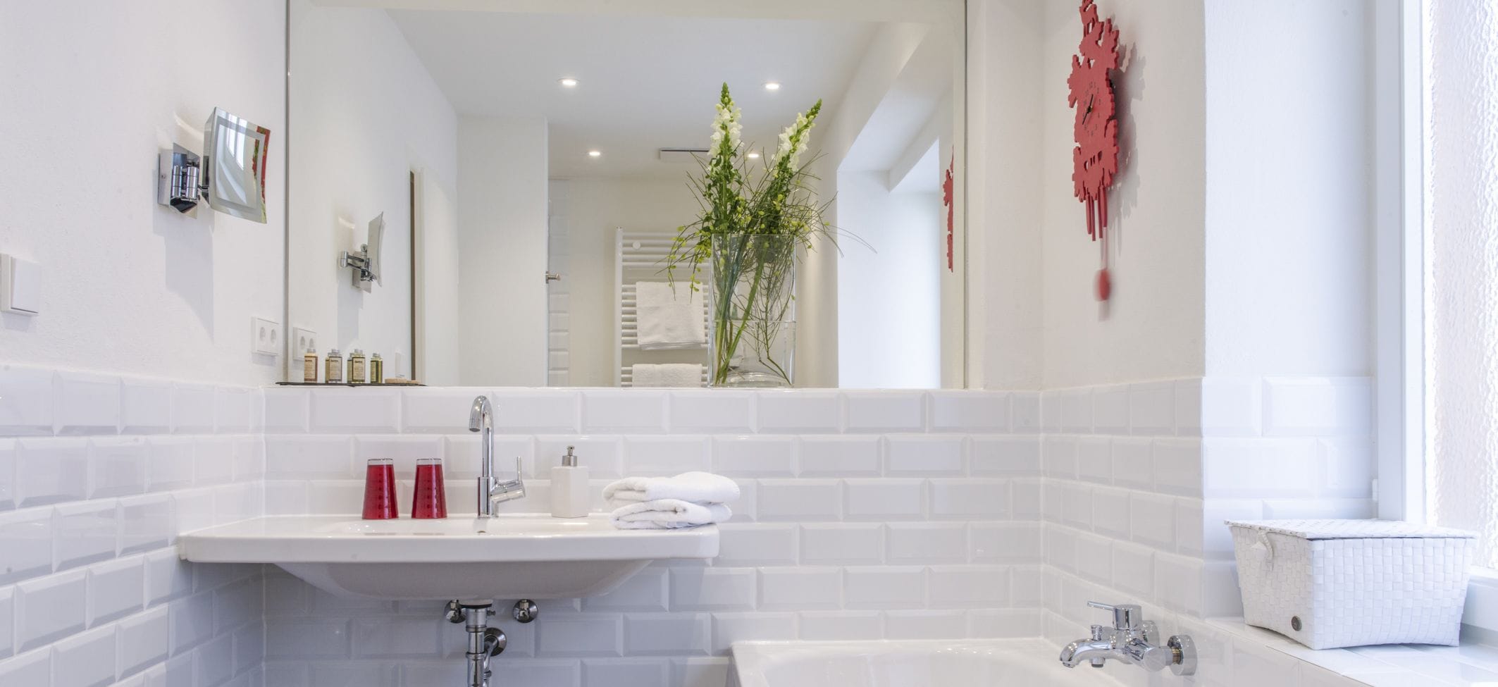 junior suite | bathroom | hair dryer, bathrobes, towels