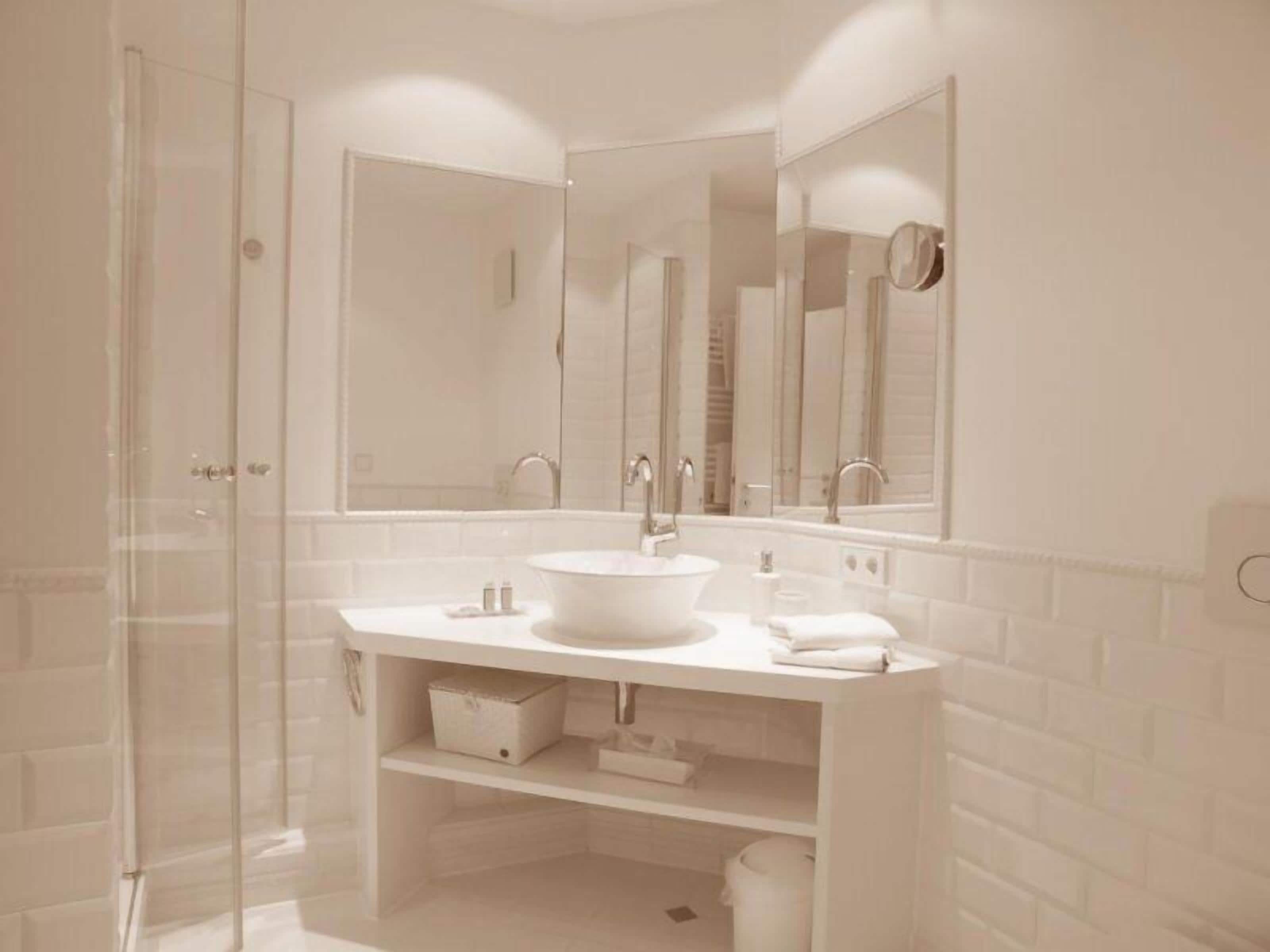 hair dryer, bathrobes, towels