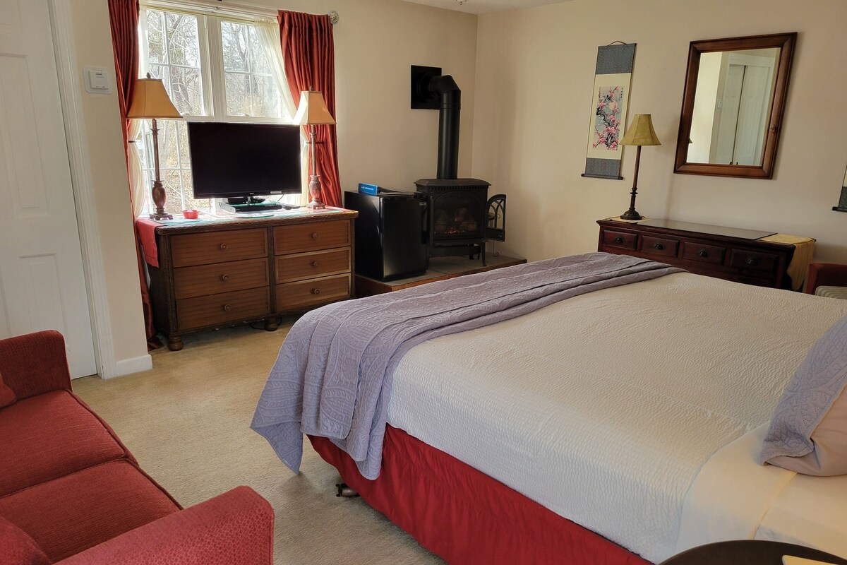 Room, 1 King Bed, Fireplace, Courtyard Area