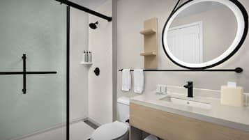Free toiletries, hair dryer, towels