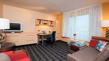Suite, 1 Bedroom | Living area | LCD TV, pay films