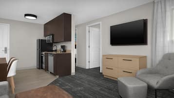 Suite, 2 Bedrooms | Living area | LCD TV, pay movies
