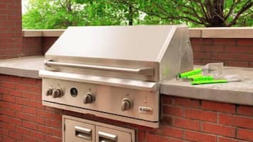 Outdoor banquet area