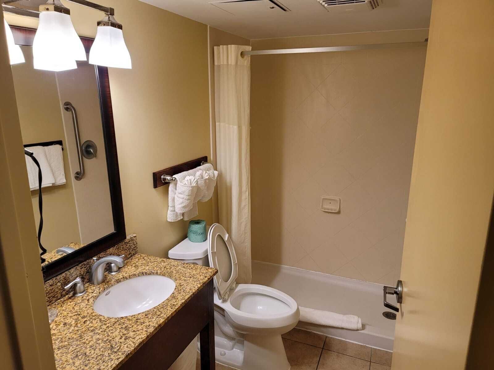 Bathroom | Free toiletries, hair dryer, towels