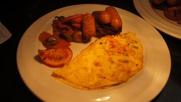 Daily buffet breakfast for a fee