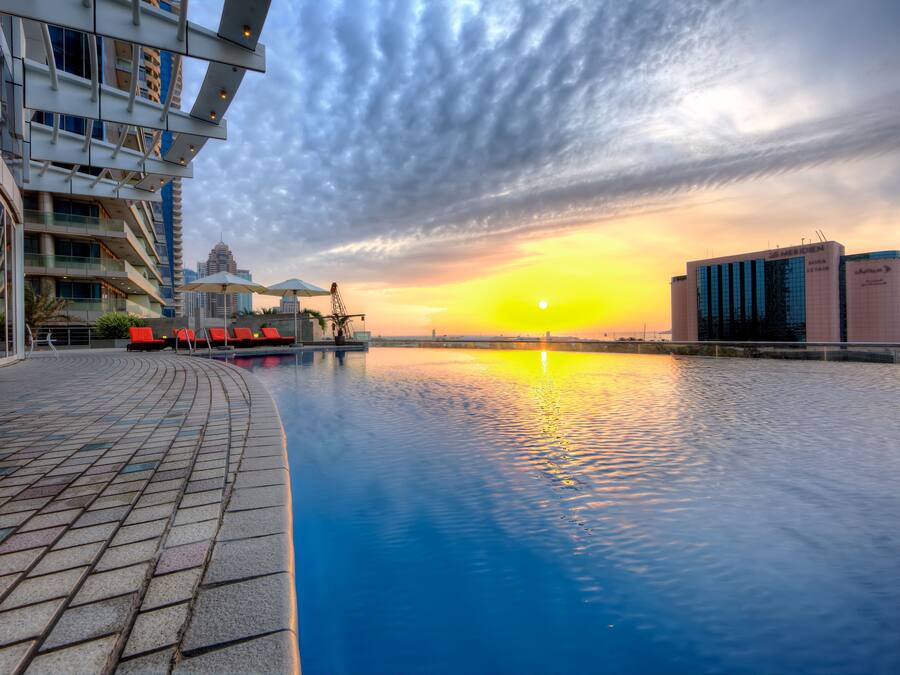 Indoor pool, outdoor pool