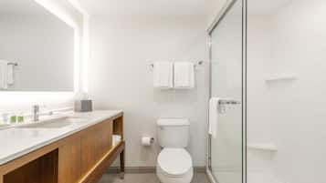 Free toiletries, hair dryer, towels