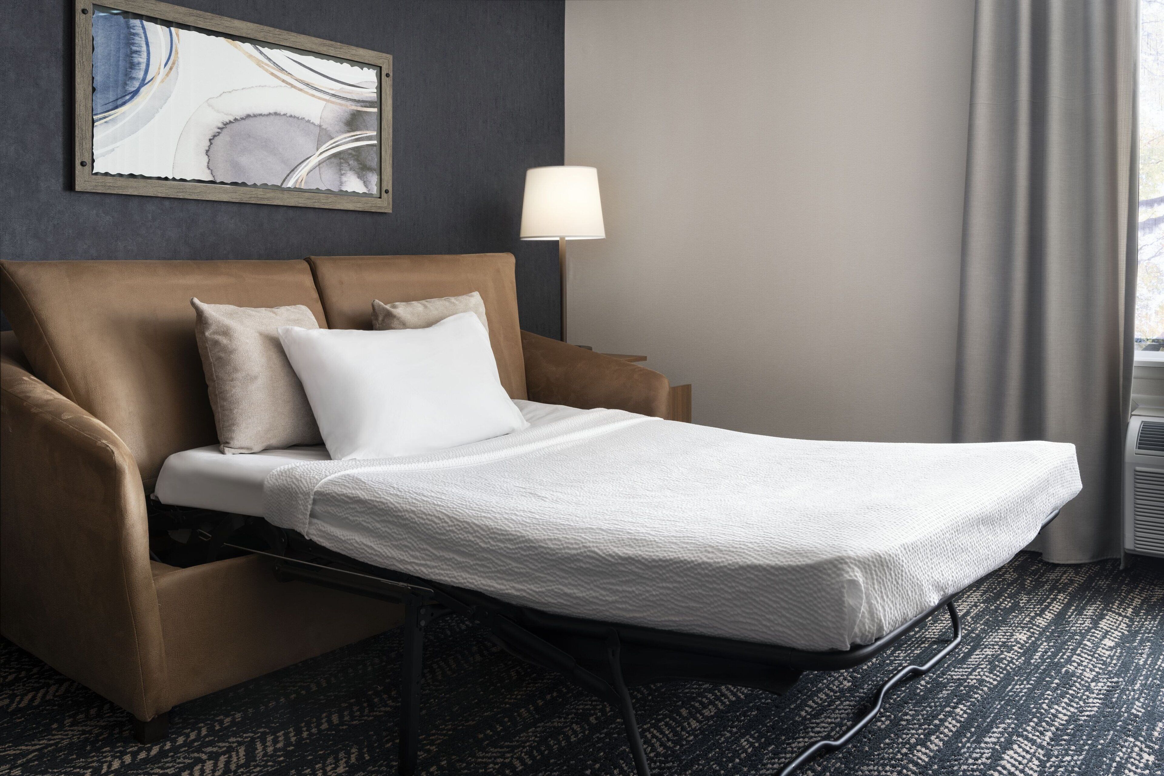 suite, 1 king bed with sofa bed | premium bedding, down duvets, desk, blackout curtains