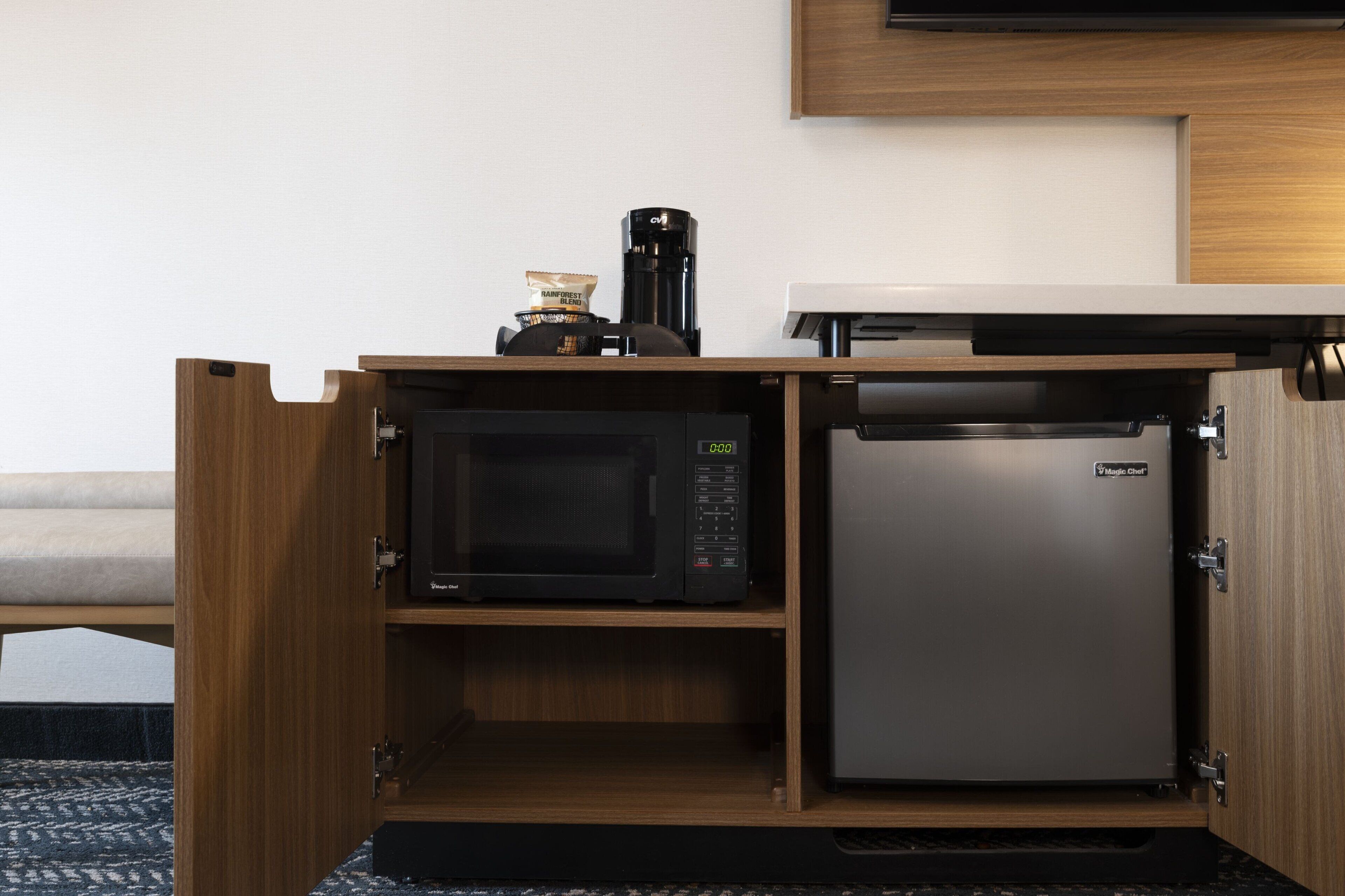 premium bedding, down duvets, desk, blackout curtains