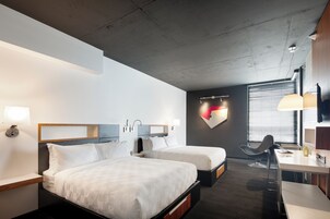 Habitación estándar, 2 camas de matrimonio | 1 dormitorio, sábanas de algodón egipcio, ropa de cama de alta calidad