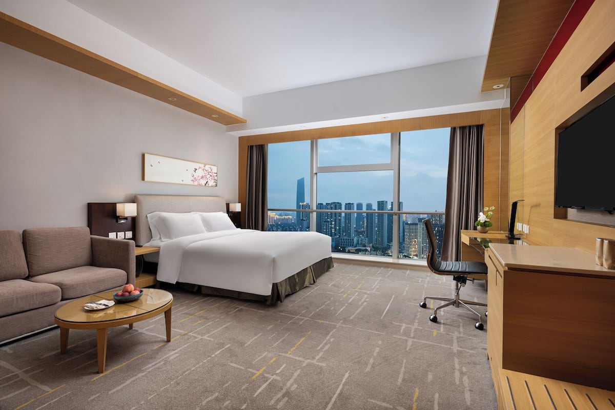 1 bilik tidur, peralatan tempat tidur premium, item bar mini percuma 