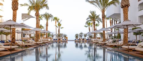 Outdoor pool, cabanas (surcharge), pool umbrellas