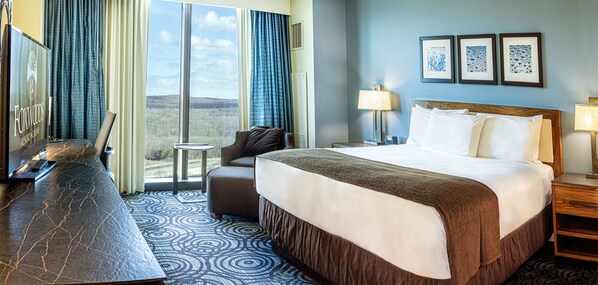 Egyptian cotton sheets, premium bedding, pillow-top beds, in-room safe