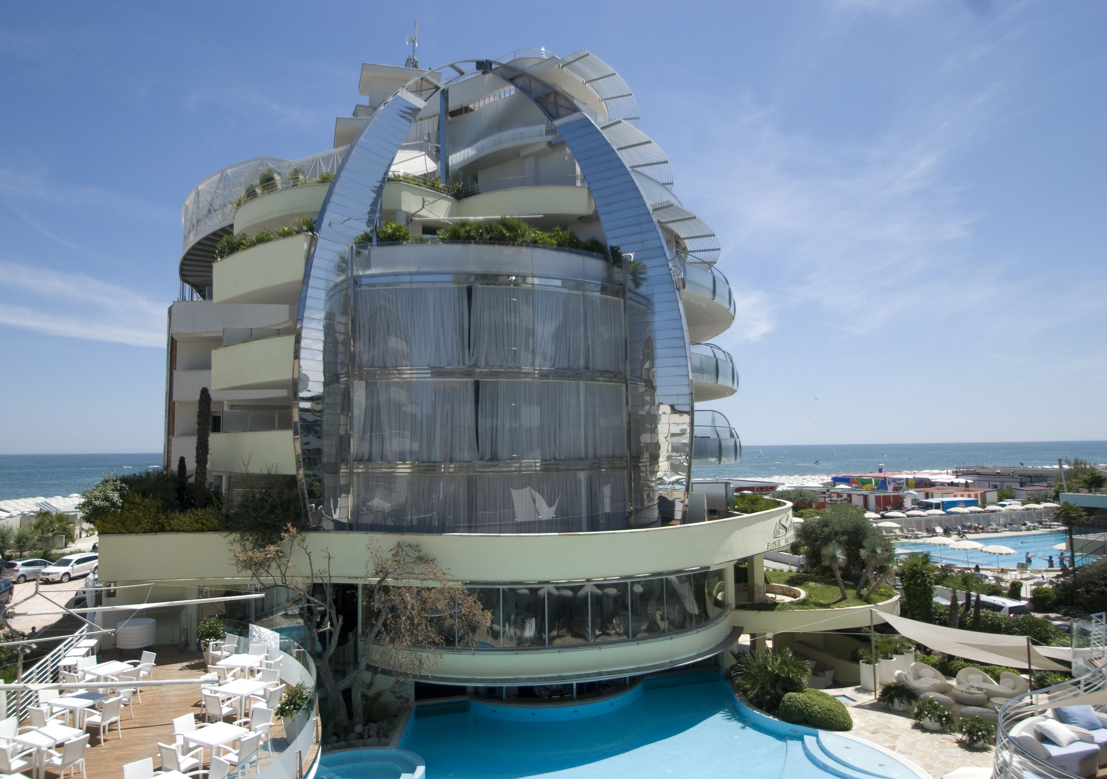 Facciata della struttura