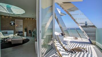 Penthouse, 2 Schlafzimmer | Terrasse/Patio