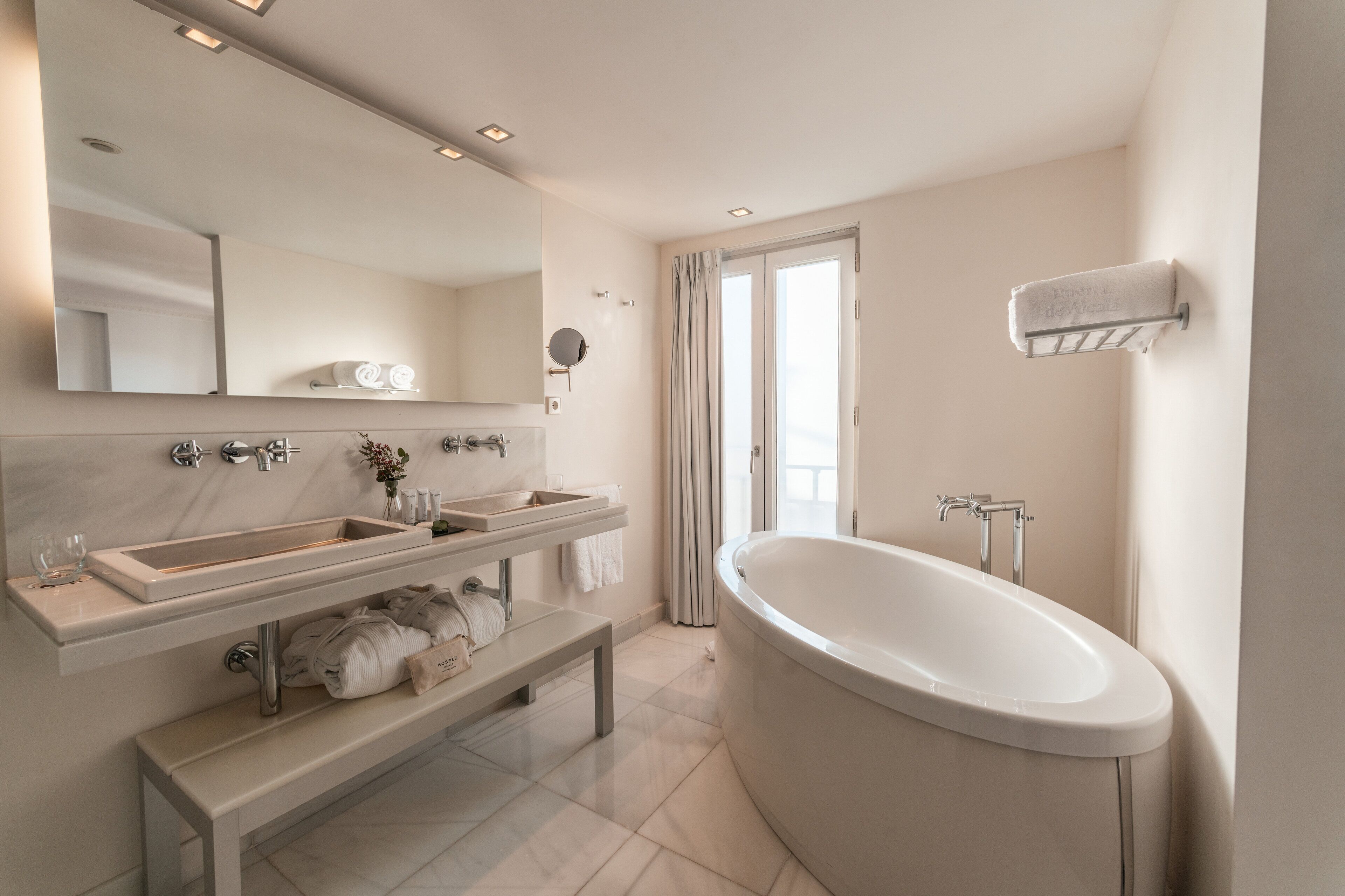 shower, rainfall showerhead, designer toiletries, hair dryer