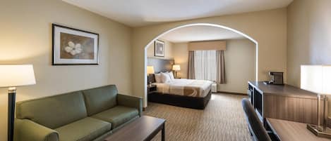Suite, 1 King Bed, Non Smoking | Desk, iron/ironing board, free cribs/infant beds, rollaway beds