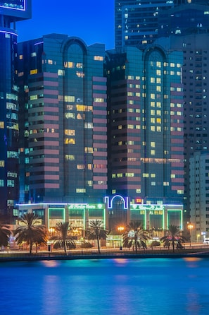 Front of property – evening/night