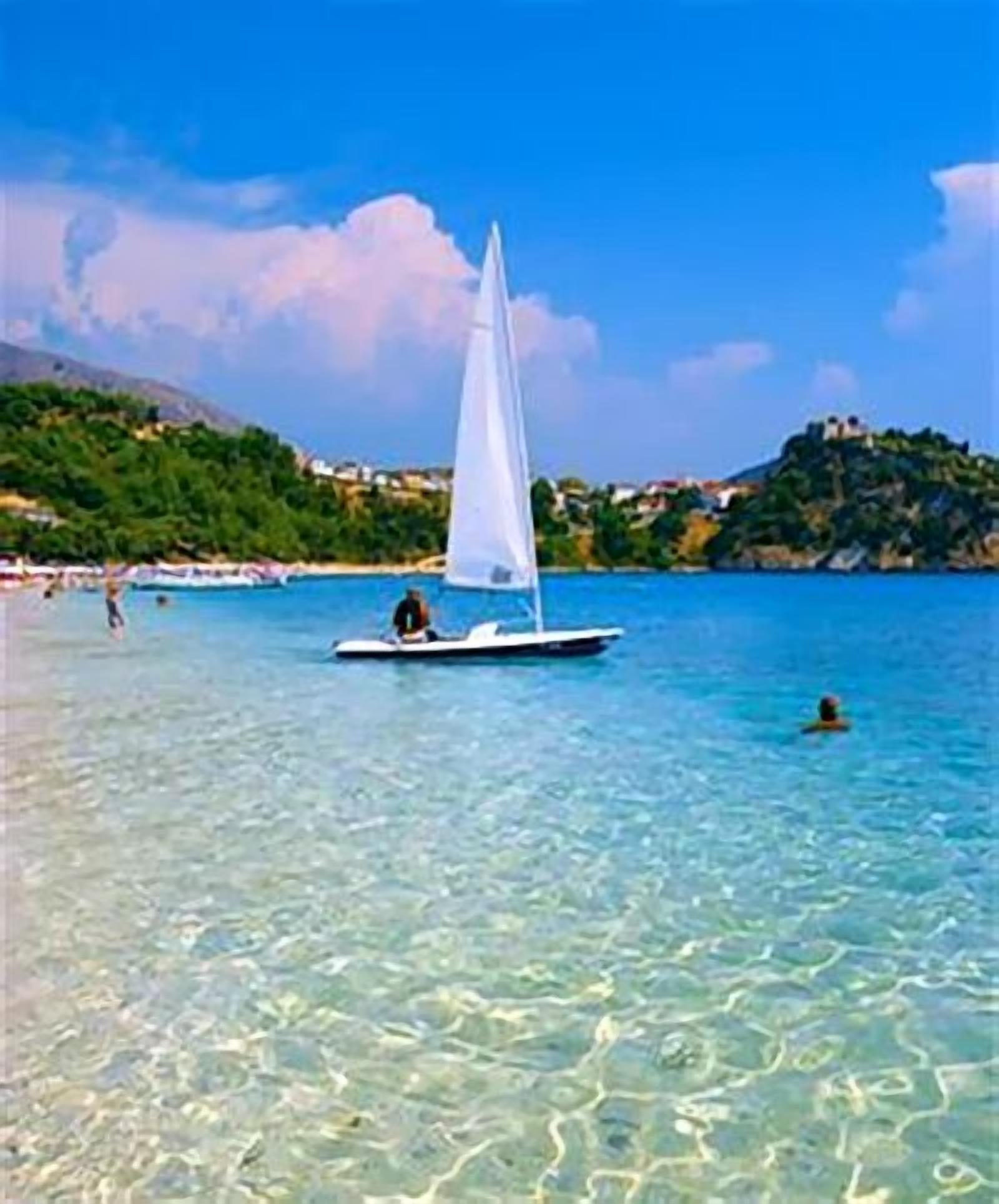 Beach nearby, rowing