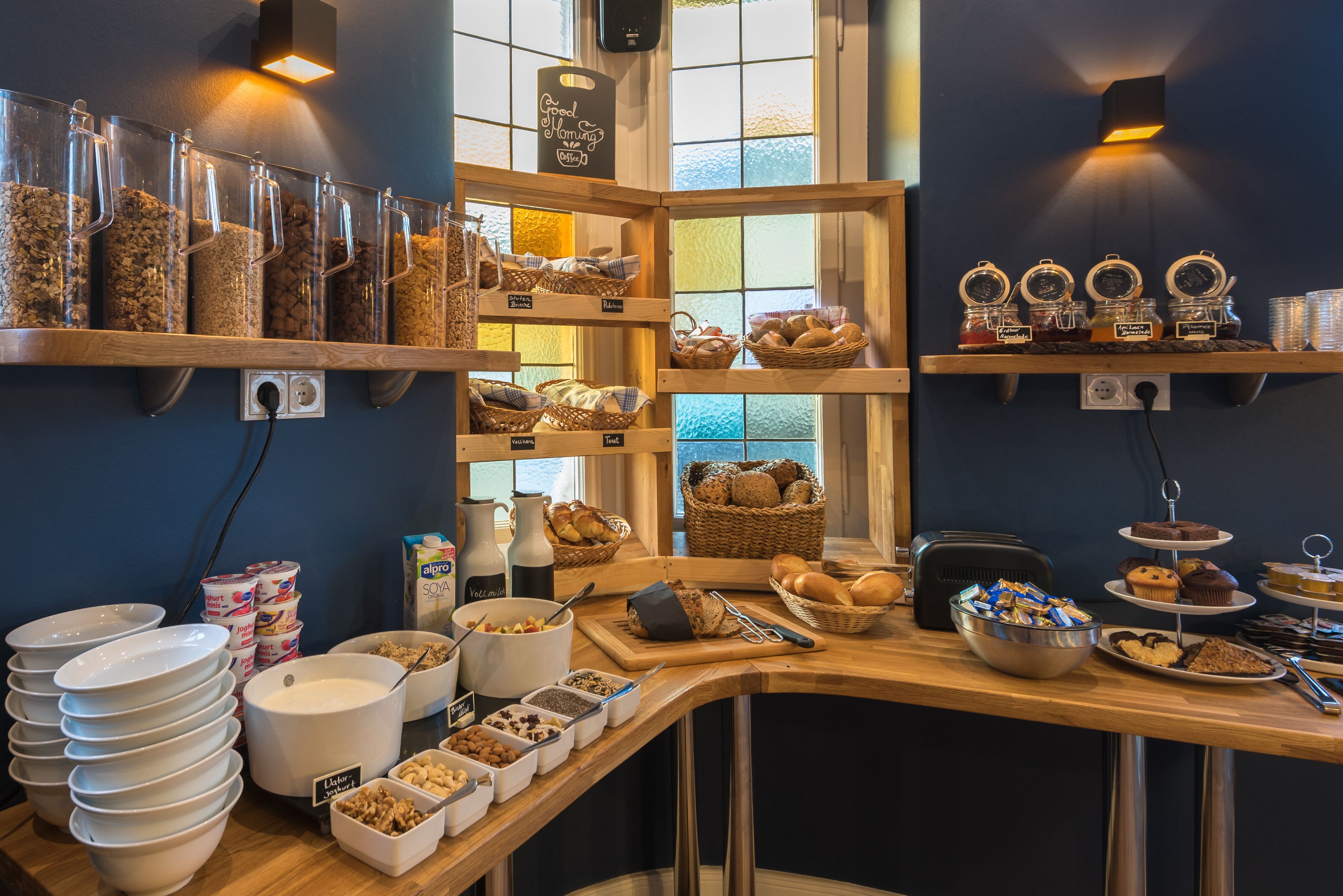 daily buffet breakfast (eur 17 per person)