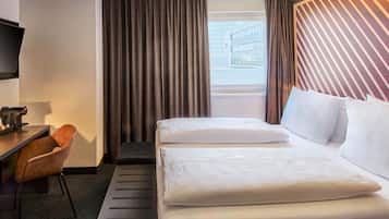 Allergiatestatut vuodevaatteet, työpöytä, äänieristys, ilmainen Wi-Fi