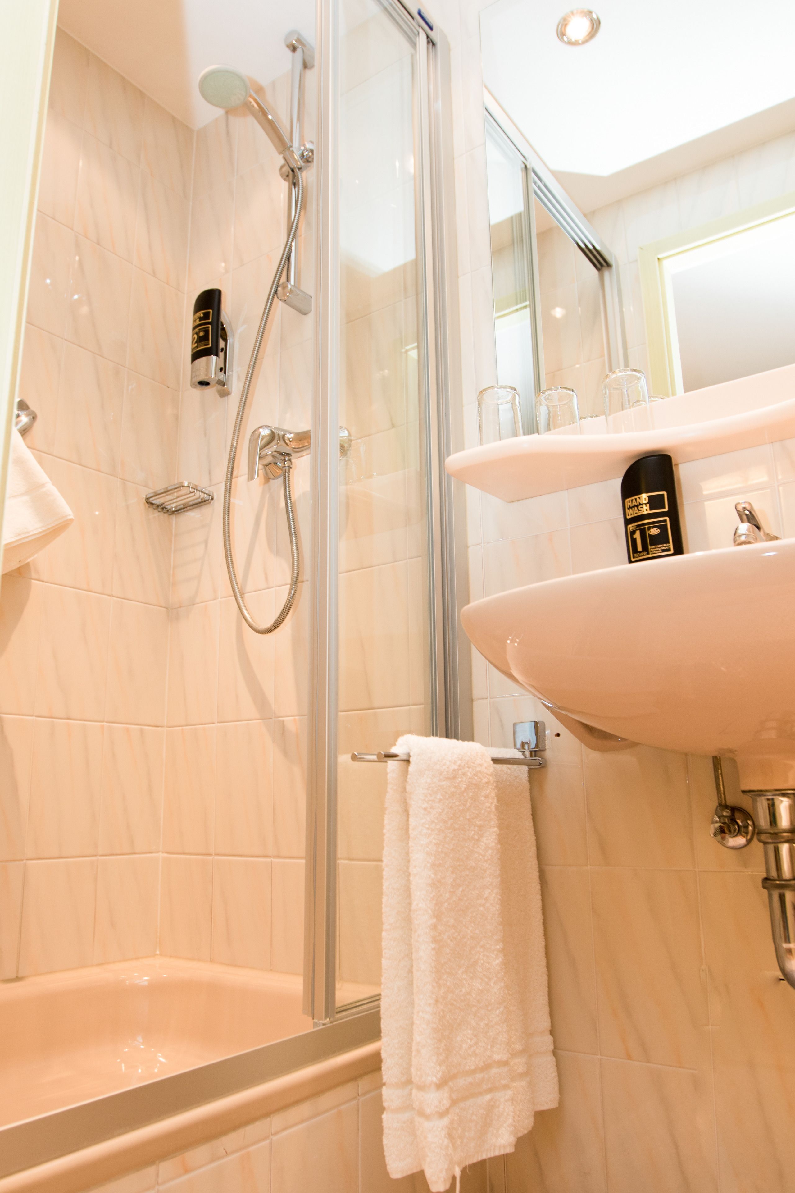 shower, free toiletries, hair dryer, dressing gowns