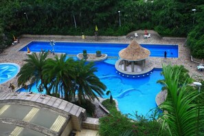 Indoor pool, outdoor pool