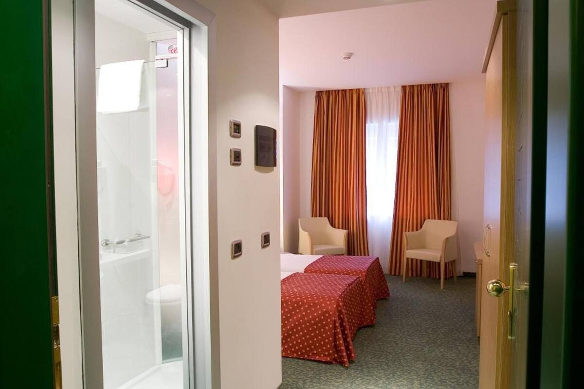 free toiletries, hair dryer, slippers, bidet