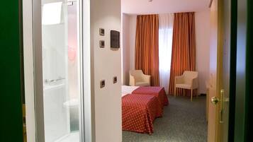 Free toiletries, hair dryer, slippers, bidet