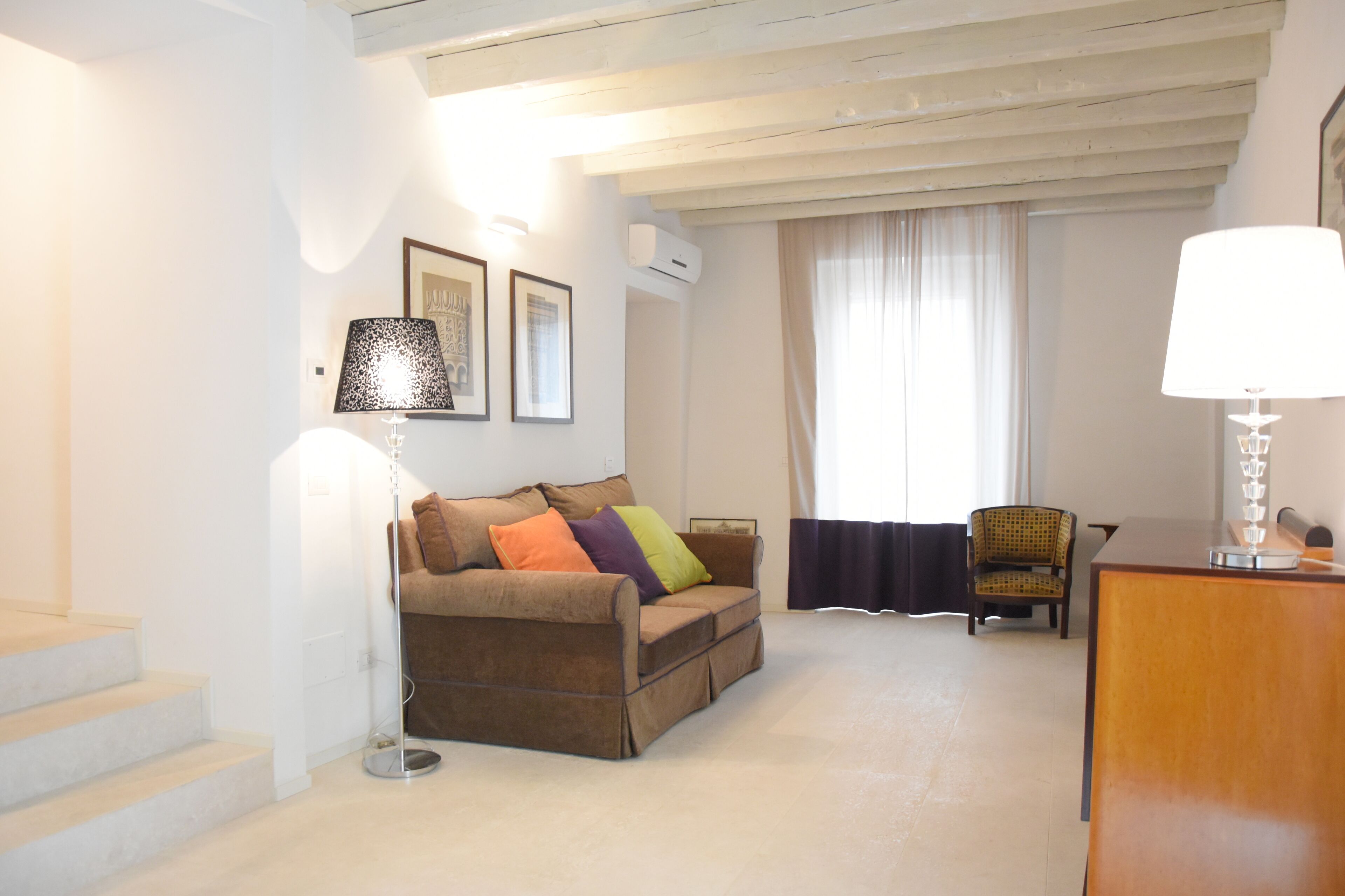 apartment, 1 bedroom, patio, annex building (dependance suite margherita patio) | living area | 32-inch led tv with satellite channels, tv