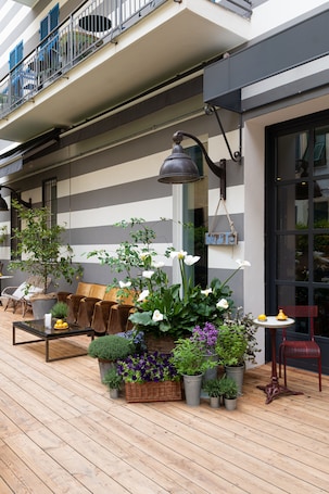 Terraza o patio. Hotel Blu di Te