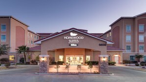 A hotel entrance with a sign reading "Homewood Suites Hilton 6656". - Homewood Suites by Hilton El Paso Airport (El Paso)