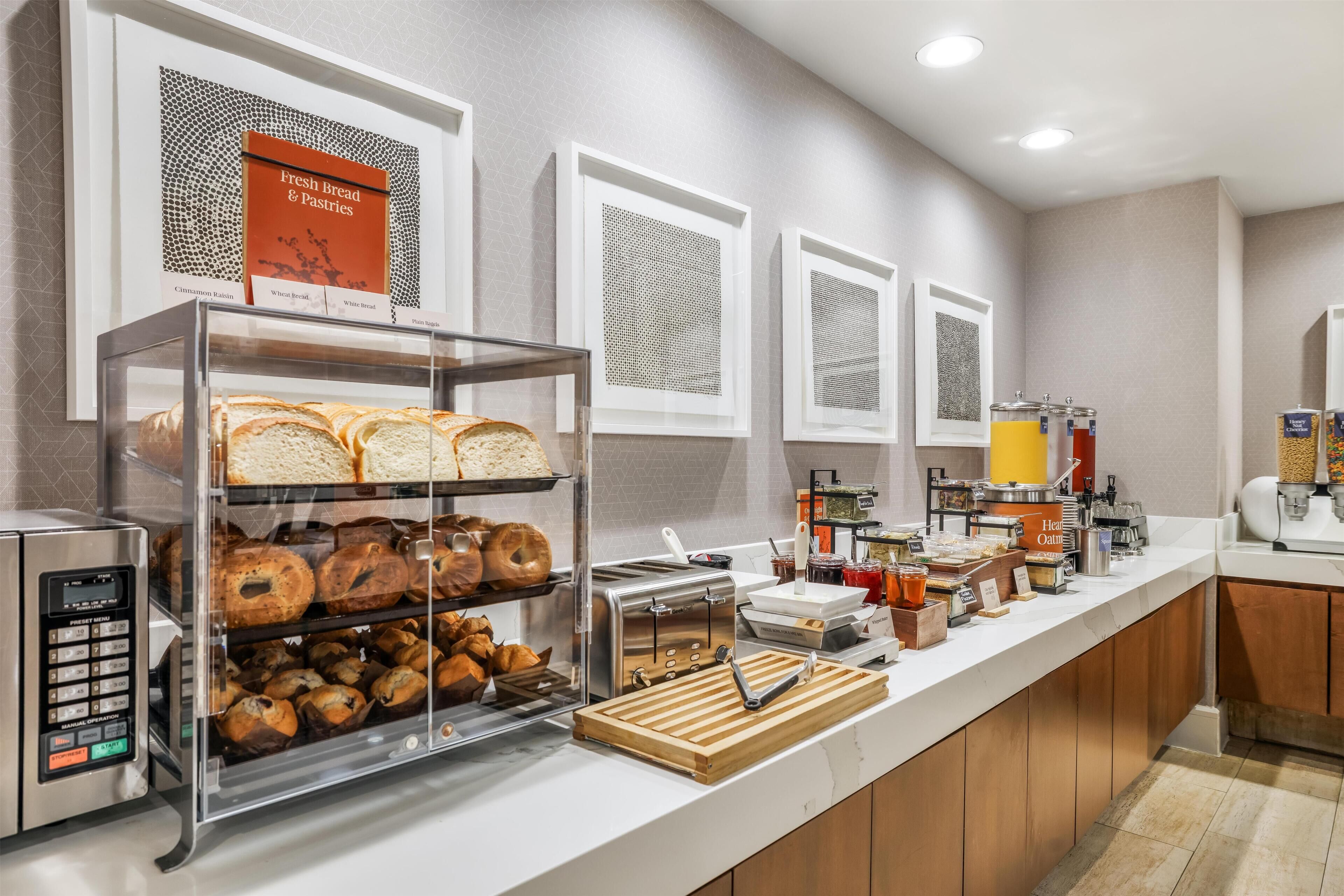 Free daily buffet breakfast