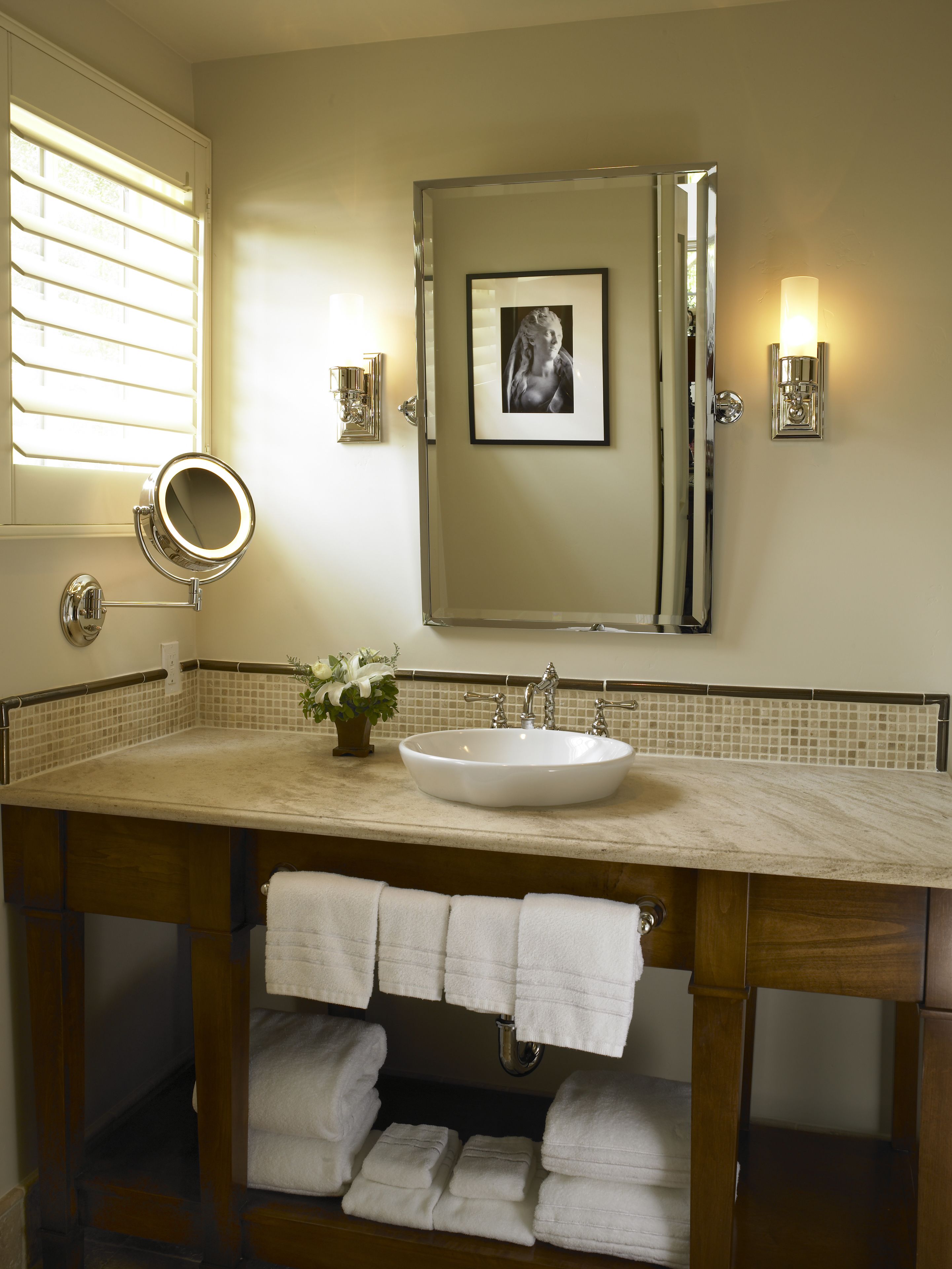 shower, designer toiletries, hair dryer, bathrobes